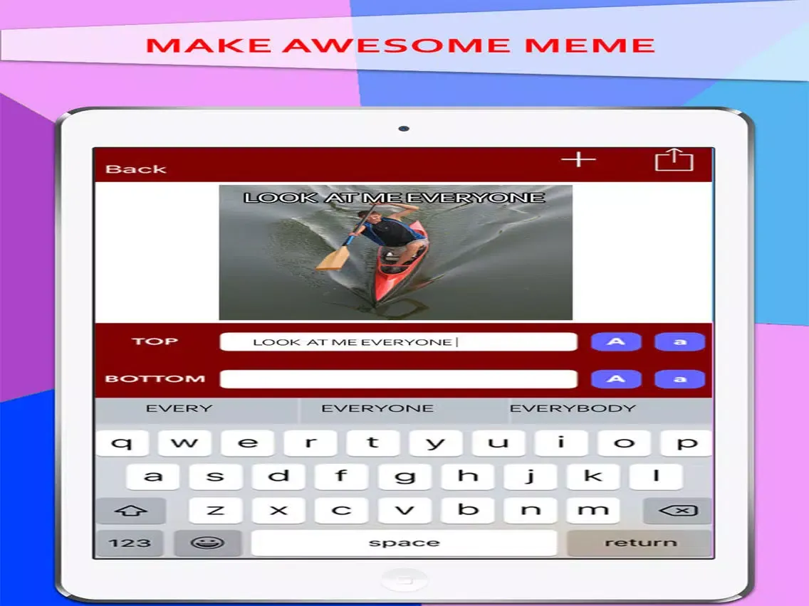 Captures d'écran de Funny Meme Summer 2016 Edition - Athlete Meme Background & Maker iPad 
