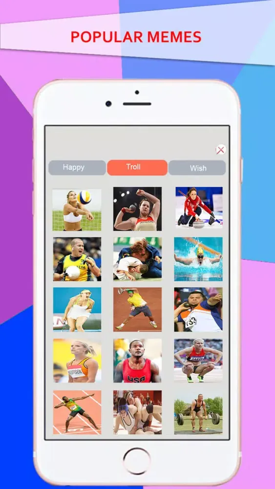 Captures d'écran de Funny Meme Summer 2016 Edition - Athlete Meme Background & Maker