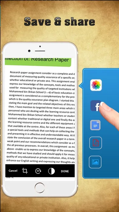 Quick Scan: Quickly scan Docs  receipts into Readable JPG & Share應用截圖