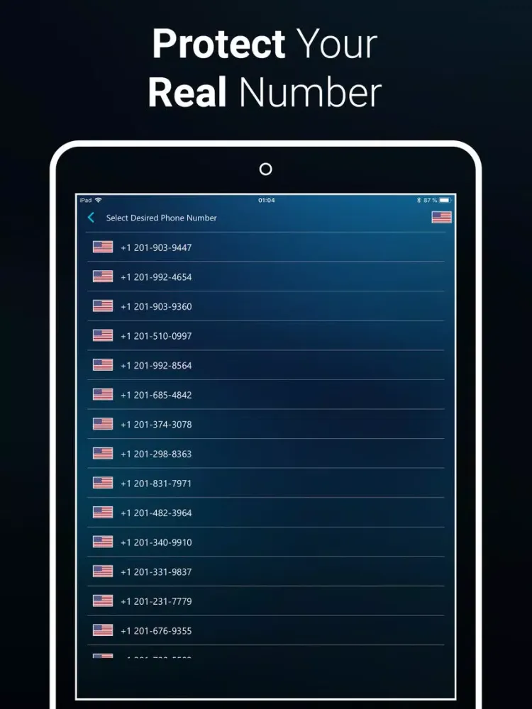 Zrzuty ekranu 2nd Phone Number - Calling App iPad 