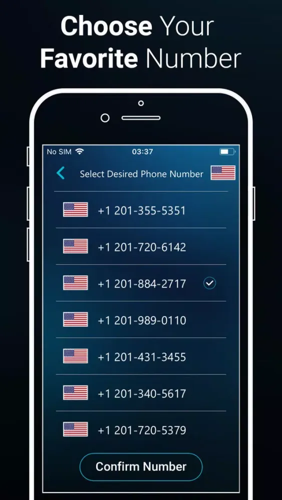 Zrzuty ekranu 2nd Phone Number - Calling App
