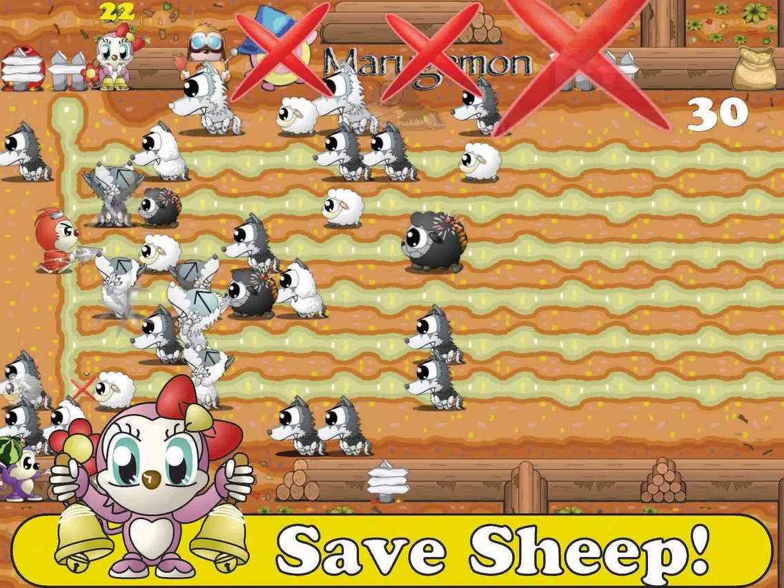 Capturas de pantalla de Sheepo Save - Defend the Sheep iPad 