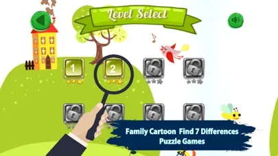 Family Cartoon Find 7 Difference Game 스크린샷