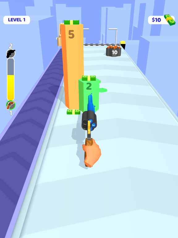 Tangkapan layar Barrel Power Run iPad 