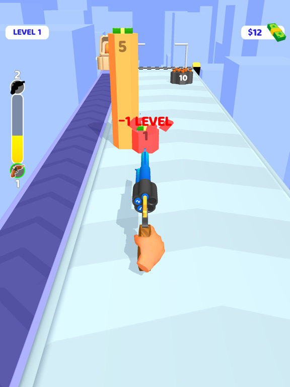 Tangkapan layar Barrel Power Run iPad 
