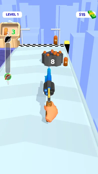 Capturas de tela do Barrel Power Run