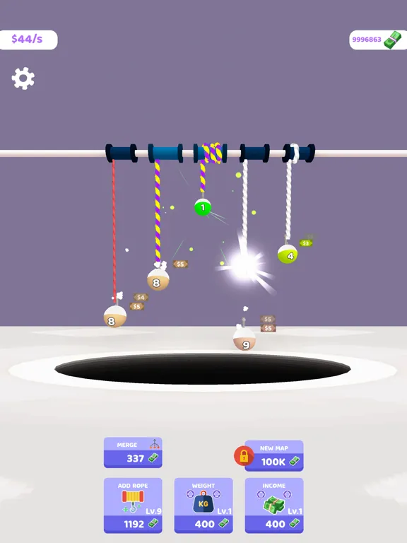 Ropes & Balls iPad  स्क्रीनशॉट