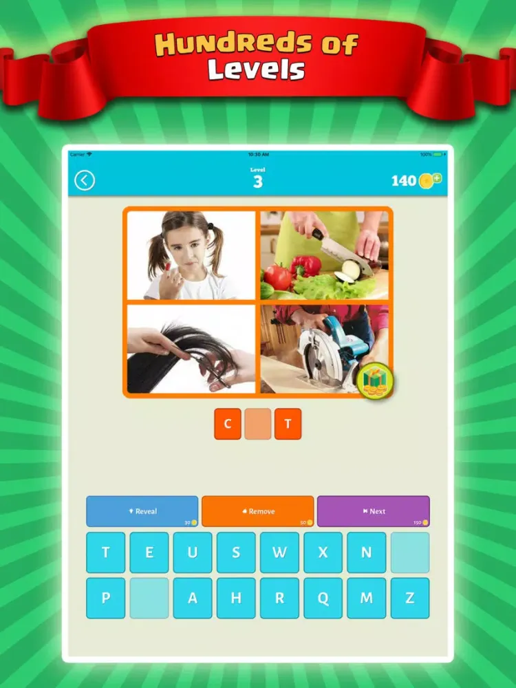 Four Pictures One Word iPad  Screenshots