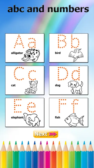 Tangkapan skrin Learn ABC Free: Education To Write Alphabet, Numbers and English Words