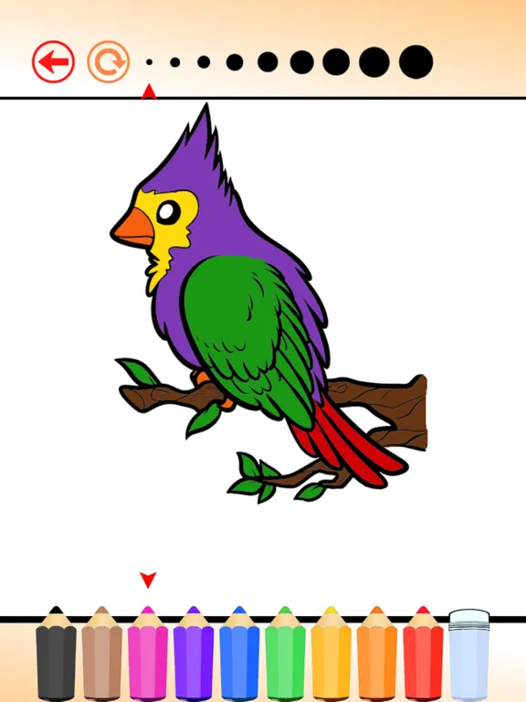 Tangkapan skrin Coloring Book The World of Animal Free Games HD: Learn to color a dinosaur, wolf, fish and more iPad 