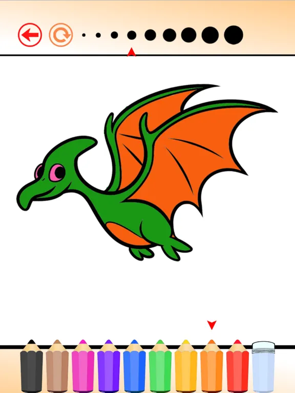 Tangkapan skrin Coloring Book The World of Animal Free Games HD: Learn to color a dinosaur, wolf, fish and more iPad 