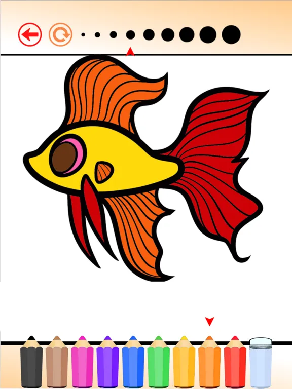 Tangkapan skrin Coloring Book The World of Animal Free Games HD: Learn to color a dinosaur, wolf, fish and more iPad 