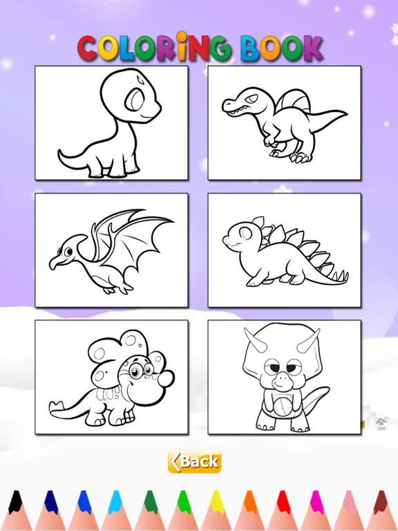 Tangkapan skrin Coloring Book The World of Animal Free Games HD: Learn to color a dinosaur, wolf, fish and more iPad 
