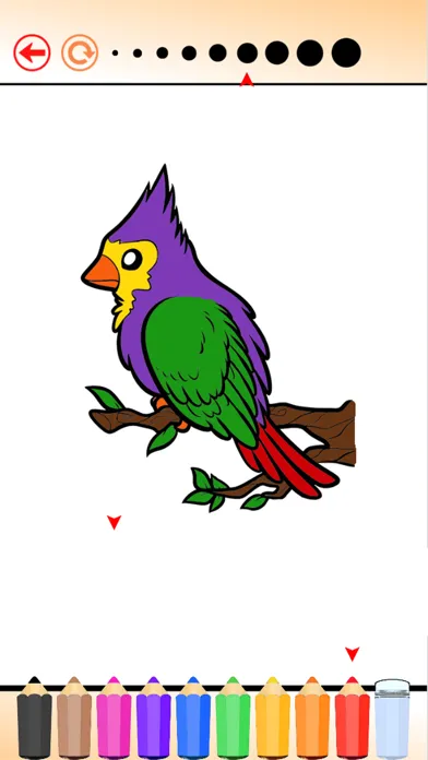 Tangkapan skrin Coloring Book The World of Animal Free Games HD: Learn to color a dinosaur, wolf, fish and more
