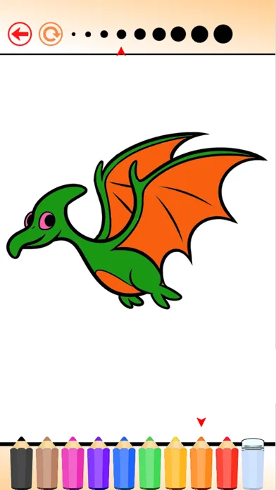 Tangkapan skrin Coloring Book The World of Animal Free Games HD: Learn to color a dinosaur, wolf, fish and more