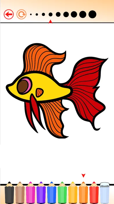 Tangkapan skrin Coloring Book The World of Animal Free Games HD: Learn to color a dinosaur, wolf, fish and more
