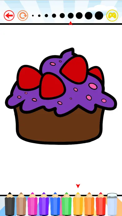 ภาพหน้าจอของ Cake Happy Birthday Coloring Book : Educational Learning Games For Kids & Toddler