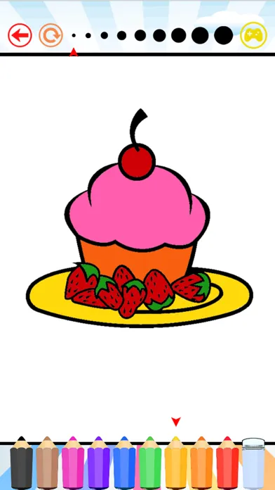 ภาพหน้าจอของ Cake Happy Birthday Coloring Book : Educational Learning Games For Kids & Toddler