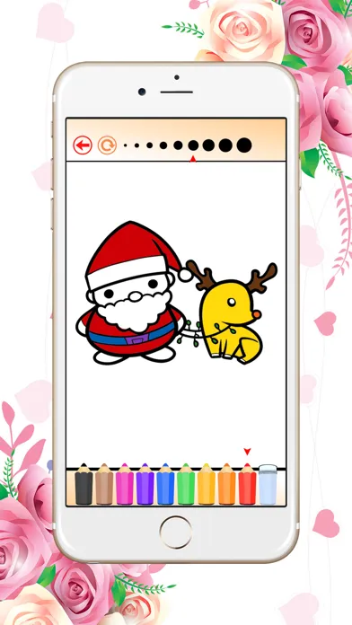 Zrzuty ekranu Coloring Book Christmas: Paint Santa,Gift,snowman