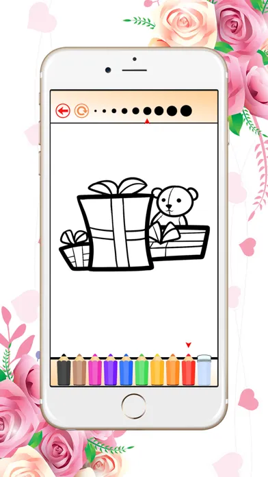 Zrzuty ekranu Coloring Book Christmas: Paint Santa,Gift,snowman