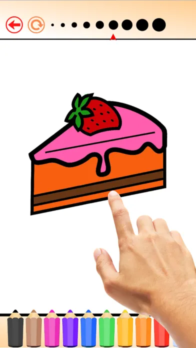 Скриншоты Cupcake Coloring Book HD: Learn to draw and color a cake, free games for children