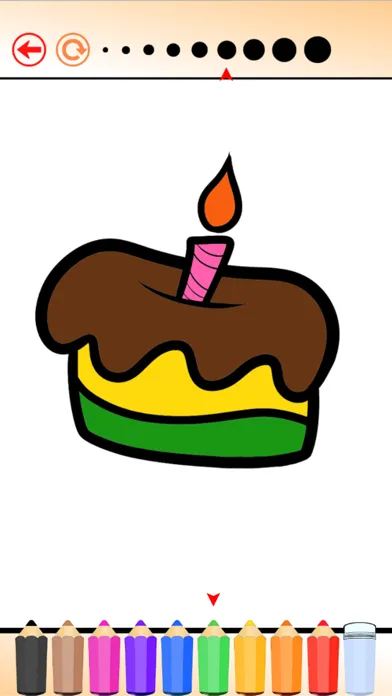Скриншоты Cupcake Coloring Book HD: Learn to draw and color a cake, free games for children