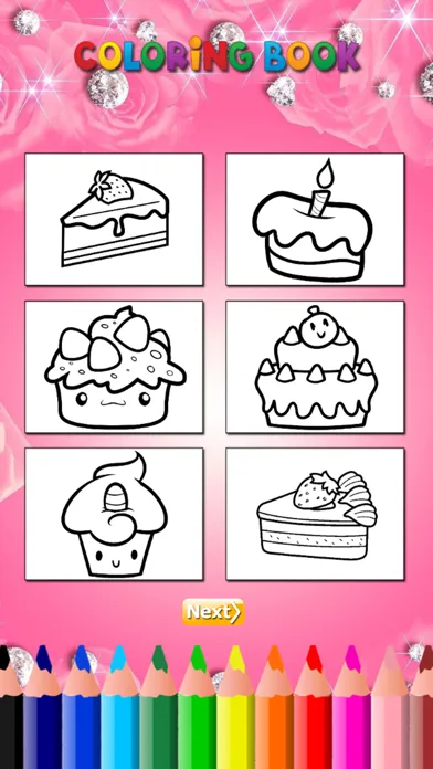Скриншоты Cupcake Coloring Book HD: Learn to draw and color a cake, free games for children