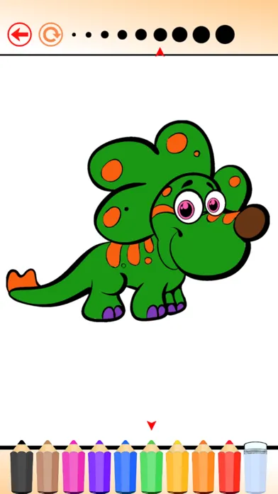 The Dinosaur Coloring Book HD: Learn to color and draw a dinosaur, Free games for children स्क्रीनशॉट