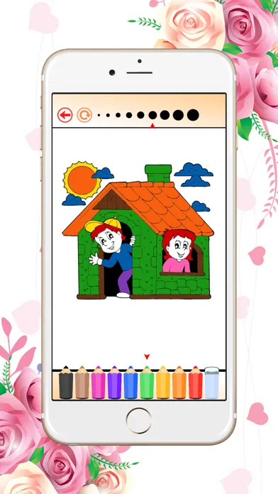 Zrzuty ekranu Coloring Book House: Learn to draw & paint for Kid