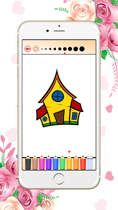Zrzuty ekranu Coloring Book House: Learn to draw & paint for Kid