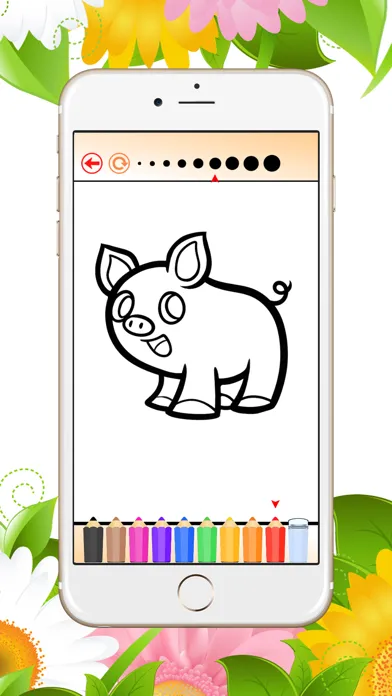 Farm Animals Free Games for children: Coloring Book for Learn to draw and color a pig, duck, sheep স্ক্রিনশট