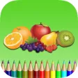 The Fruit Coloring Book for Children: Learn to Color an apple, banana, orange and more