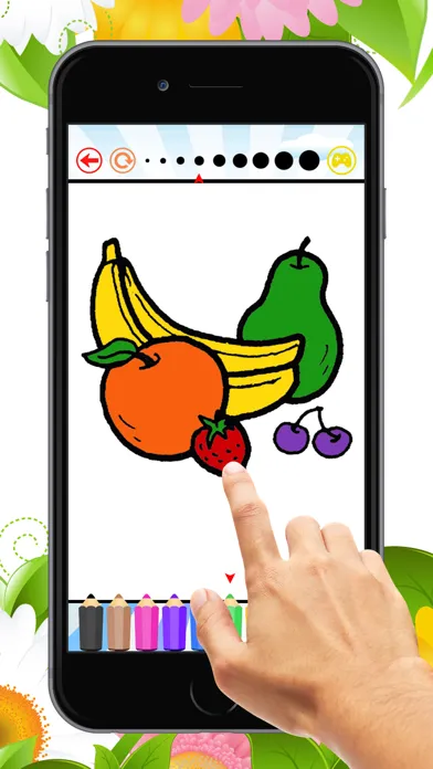 The Fruit Coloring Book for Children: Learn to Color an apple, banana, orange and more Ekran Görüntüleri