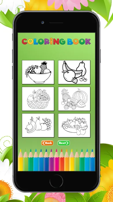 The Fruit Coloring Book for Children: Learn to Color an apple, banana, orange and more Ekran Görüntüleri