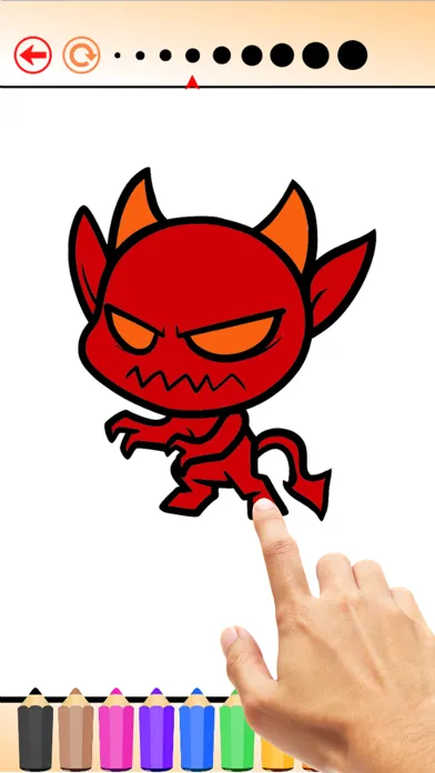 Capturas de pantalla de The Ghost Coloring Book Free Games HD: Learn to draw and color a devil, witch, skull and more