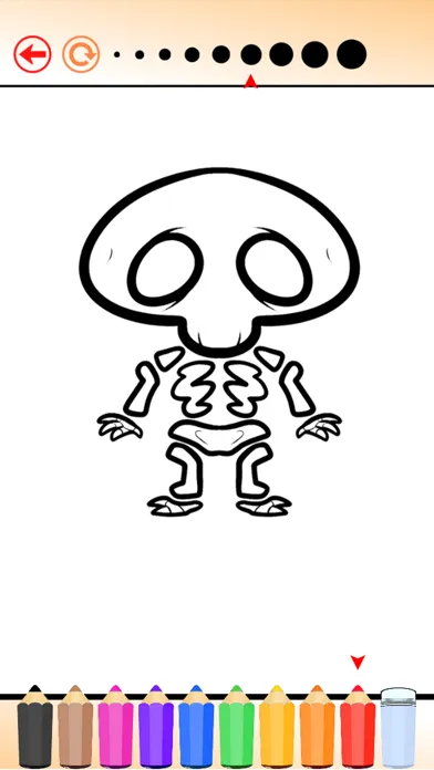 Capturas de pantalla de The Ghost Coloring Book Free Games HD: Learn to draw and color a devil, witch, skull and more