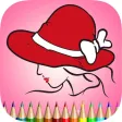 Coloring Book The Hat: Learn to color and draw fashion hats, Free games for children Coloring Book The Hat: Learn to color and draw fashion hats, Free games for children