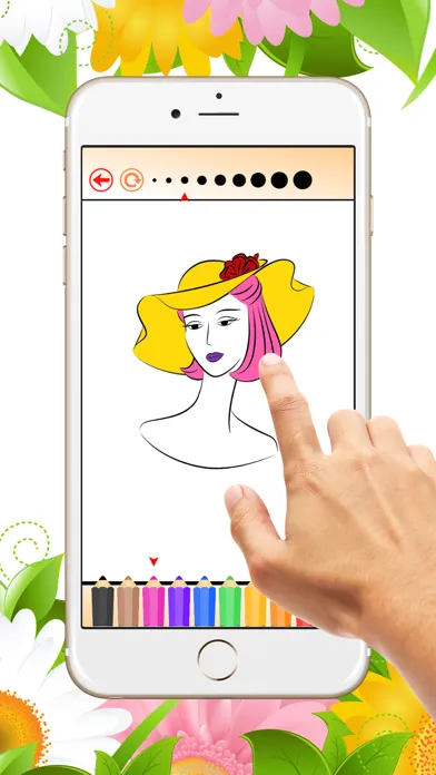 Capturas de tela do Coloring Book The Hat: Learn to color and draw fashion hats, Free games for children