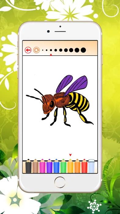 Скриншоты Coloring Book Insect and Arachnid: Learn to paint and color a bee, spider and more