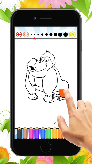 Скриншоты Monkey Coloring Book: Learn to olor and draw a monkey, gorilla and more