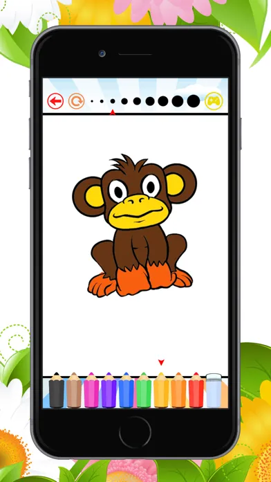 Скриншоты Monkey Coloring Book: Learn to olor and draw a monkey, gorilla and more