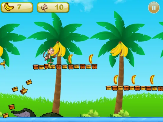 Monkey Adventure - Run Collect Banana Lunch iPad  スクリーンショット