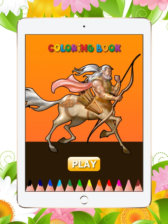 Mythical Creatures Coloring Book for Kids iPad  スクリーンショット