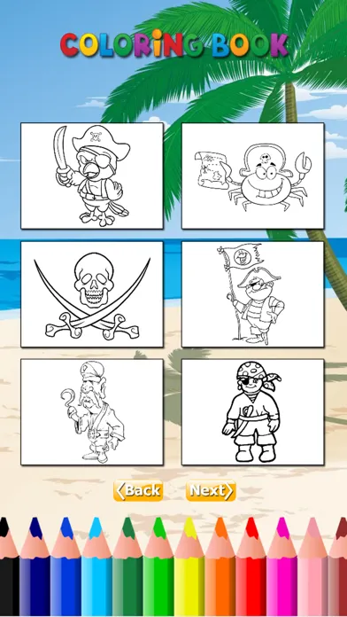 The Pirate Coloring Book HD for Children: Learn to paint and color a pirate ship and more Screenshots
