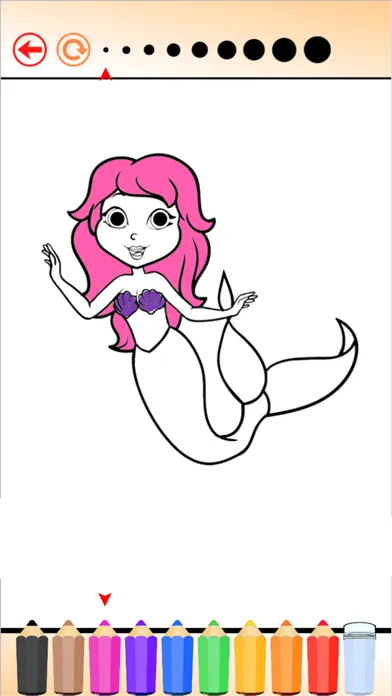 Tangkapan layar Princess Mermaid - Coloring book for me & children