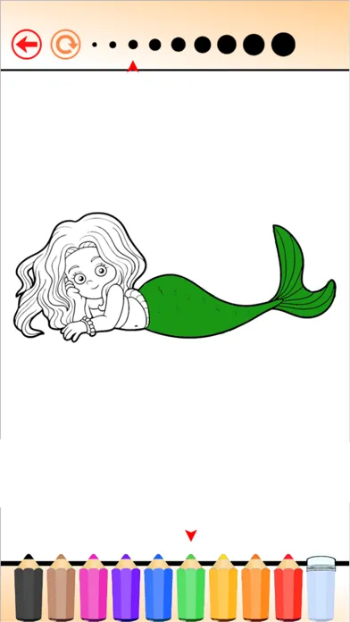 Tangkapan layar Princess Mermaid - Coloring book for me & children
