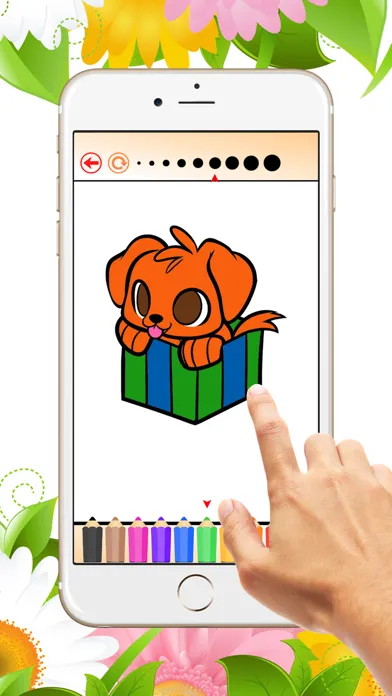 The Puppy Coloring Book: Learn to color and draw a puppy siberian and more, Free games for children স্ক্রিনশট