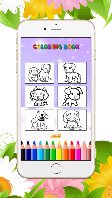 The Puppy Coloring Book: Learn to color and draw a puppy siberian and more, Free games for children স্ক্রিনশট