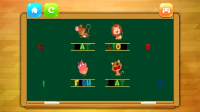 Screenshot di Puzzle 4 Letters Learn English Words for Kids