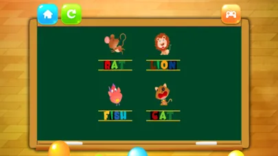 Screenshot di Puzzle 4 Letters Learn English Words for Kids